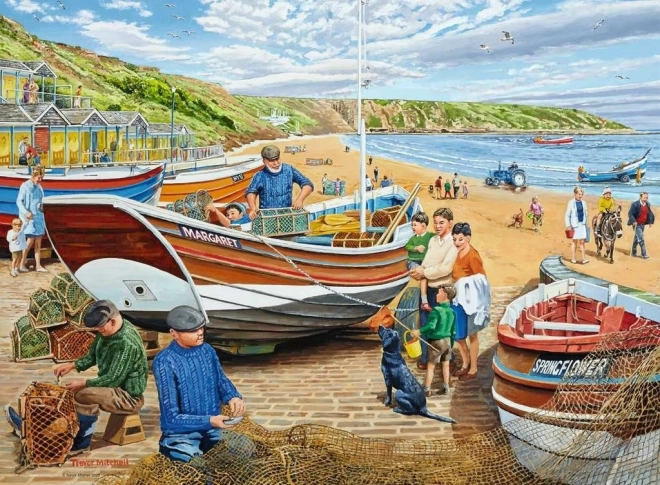 Παζλ Ravensburger Happy Days at Work: Ψαράδες 500 κομμάτια
