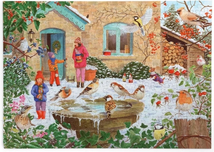 HOP Puzzle Όταν παγώνει το νερό για τα πουλάκια, 250 μεγάλων κομματιών