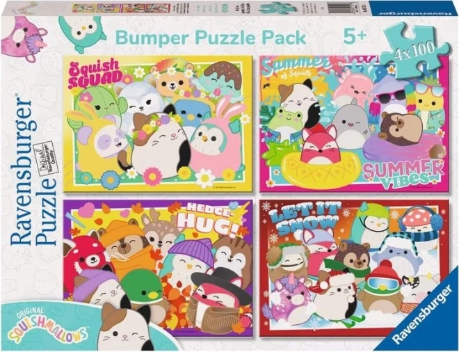 Παζλ Ravensburger Squishmallows 4x100 κομμάτια