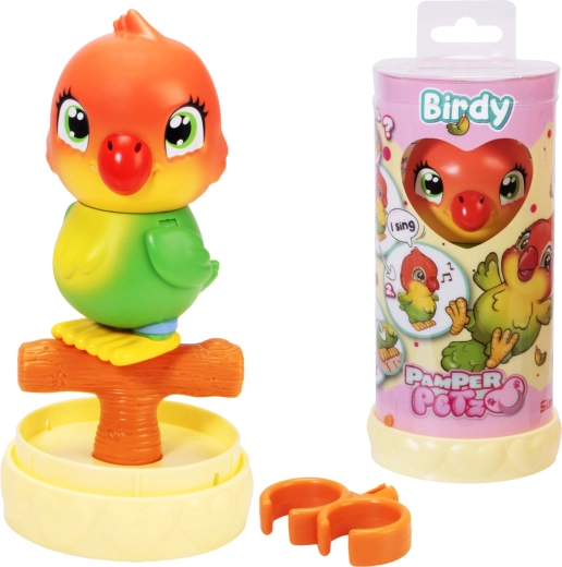 Διαδραστικό πουλάκι PAMPER PETZ Birdy 13 cm με αξεσουάρ