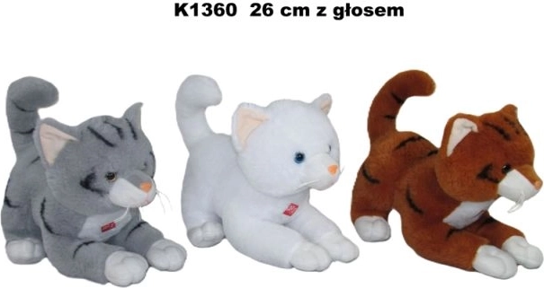 Λούτρινη γάτα με ήχο 26 cm