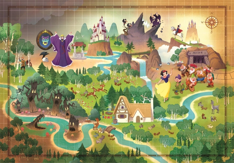 Puzzle Story Maps: Χιονάτη 1000 κομμάτια