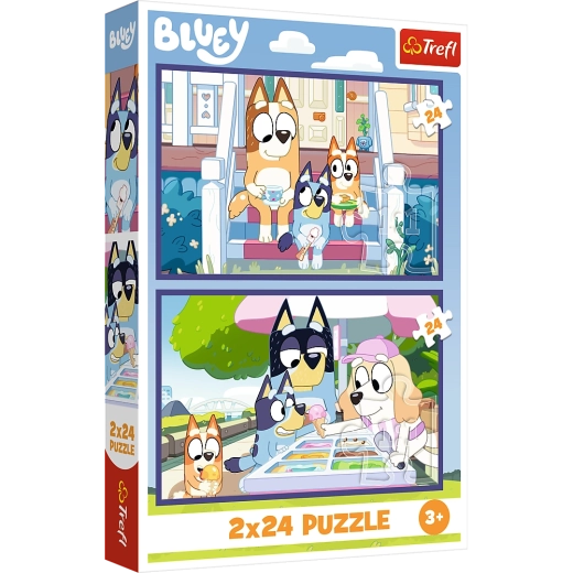 Παζλ 2x24 Χαρούμενη Bluey - BBC Bluey Trefl