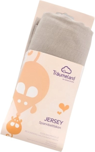 Träumeland σεντόνι jersey uni ανθρακί