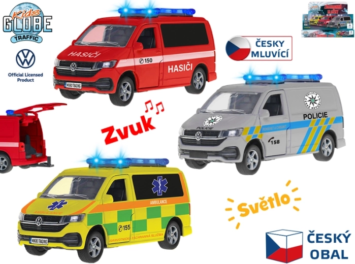 Kids Globe Traffic όχημα διάσωσης VW με φώτα και ήχους