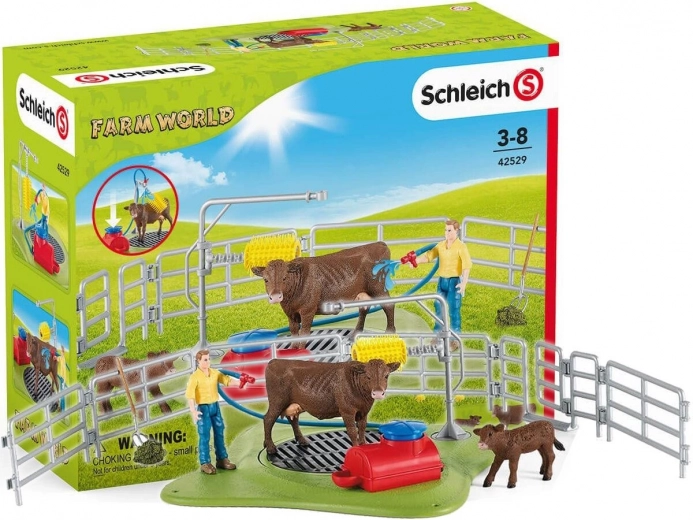 Σταθμός πλυσίματος για αγελάδες SCHLEICH Farm World
