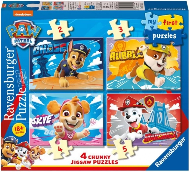 Ravensburger Τα πρώτα μου παζλ Paw Patrol 4σε1