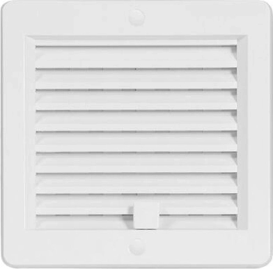 Αεραγωγός γρίλια με περσίδες 150 × 150 mm λευκή