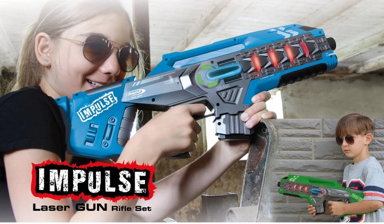 Impulse σετ λέιζερ όπλων (μπλε/πράσινο)