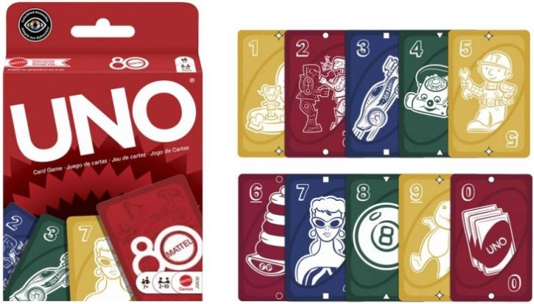 Παιχνίδι καρτών UNO – 80ή επέτειος Mattel