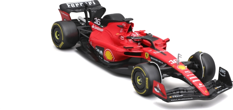 Μεταλλικό μοντέλο bburago 1:24 ferrari sf-23 charles leclerc σε προστατευτικό κουτί