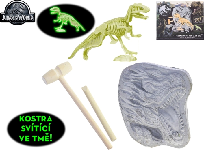 Ιουρασικός Κόσμος: σμίλευση σκελετού T-Rex που φωσφορίζει στο σκοτάδι