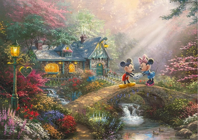 Παζλ σε μεταλλικό κουτί Mickey & Minnie 500 κομμάτια