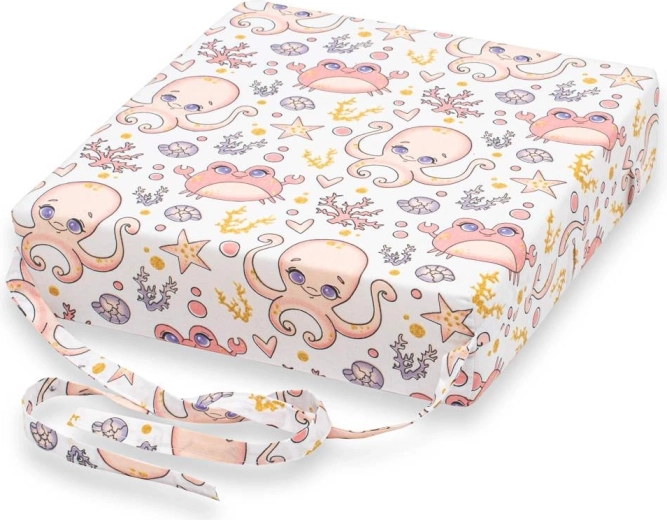 Παιδικό μαξιλάρι καθίσματος για καρέκλα New Baby Basic με ροζ χταπόδι