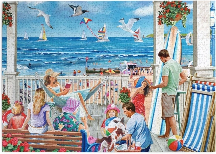 Παζλ House of Puzzles Χαλάρωση στη βεράντα, 1000 κομμάτια