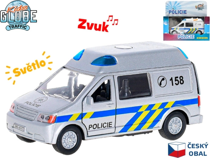 Περιπολικό αυτοκίνητο Kids Globe Traffic 13 cm με φως και ήχο