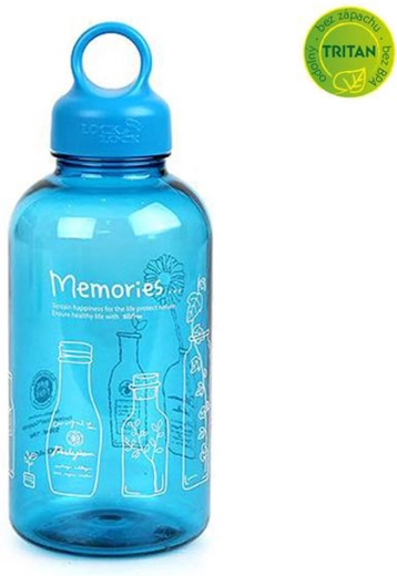Πλαστικό μπουκάλι νερού Bisfree Loop 530 ml μπλε