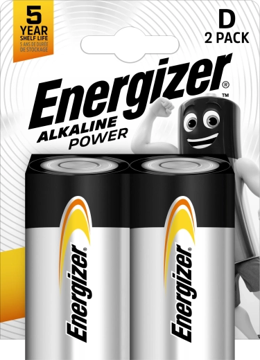 Energizer Alkaline Power D αλκαλικές μπαταρίες, 2 τεμ.