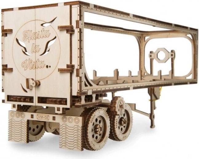 Ξύλινο 3D παζλ ρυμουλκούμενο για φορτηγό HEAVY BOY VM-03 (138 κομμάτια) UGEARS