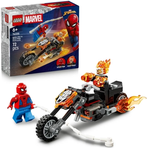 Spider‑Man εναντίον Ghost Rider στη μηχανή – σετ δράσης LEGO Marvel