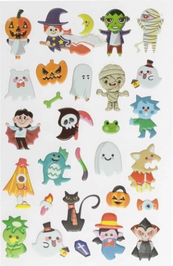 Αφρώδη αυτοκόλλητα για το Halloween
