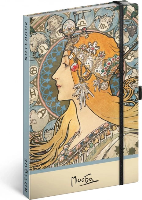 Σημειωματάριο Alfons Mucha – Ζώδιο, με κουκκίδες 13 × 21 cm