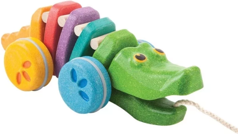 PlanToys χορευτικός κροκόδειλος ουράνιο τόξο