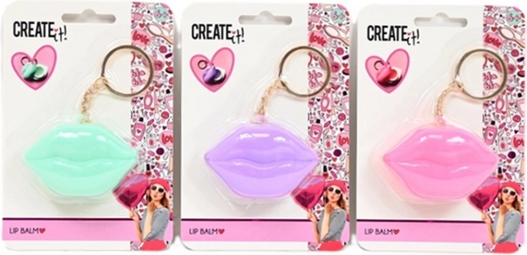 Create It! Βάλσαμο χειλιών σε σχήμα χειλιών με μπρελόκ