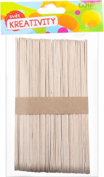Ξύλινα δημιουργικά ξυλάκια 15 × 1,8 cm – σετ 50 τεμ.