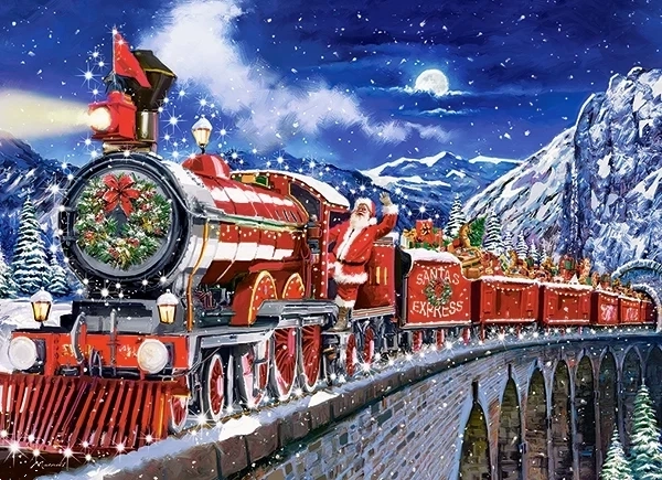 Παζλ 200 κομματιών Santa's Coming to Town