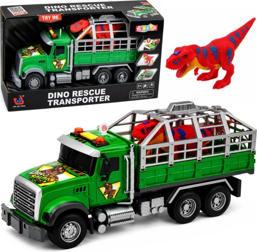 Παιδικό dino transporter – φορτηγό με κλουβί, ήχους και φώτα 36 cm - 1 τεμάχιο