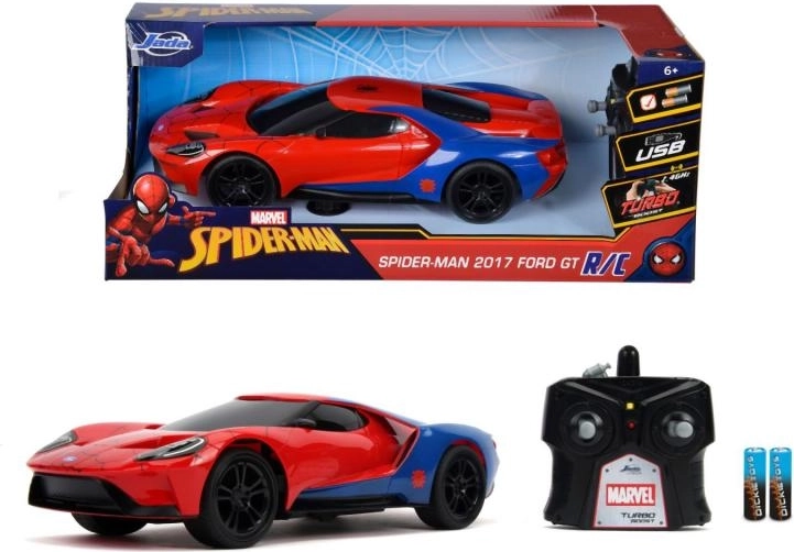 Τηλεκατευθυνόμενο αυτοκίνητο RC MARVEL SPIDER-MAN Ford GT 1:16 με turbo