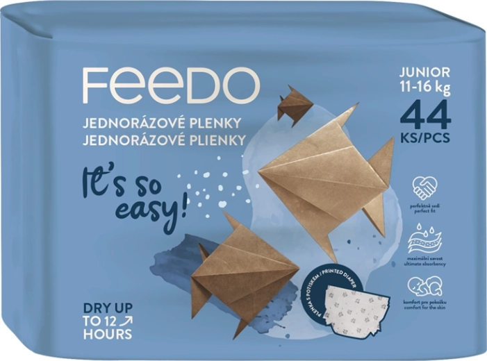 Πάνες Feedo Junior 5 (11–16 kg) – πάνες μίας χρήσης για παιδιά, 44 τεμάχια