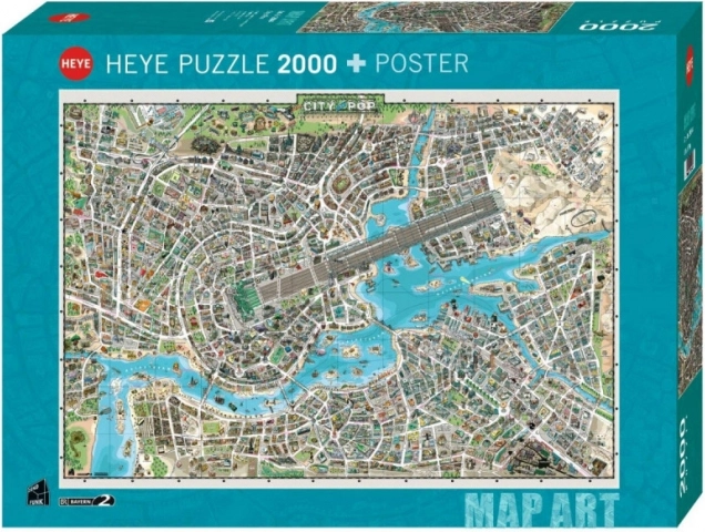 Παζλ HEYE 2000 κομμάτια – πόλη της μουσικής
