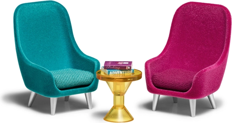Σετ πολυθρόνων και τραπεζιού Lundby για κουκλόσπιτο