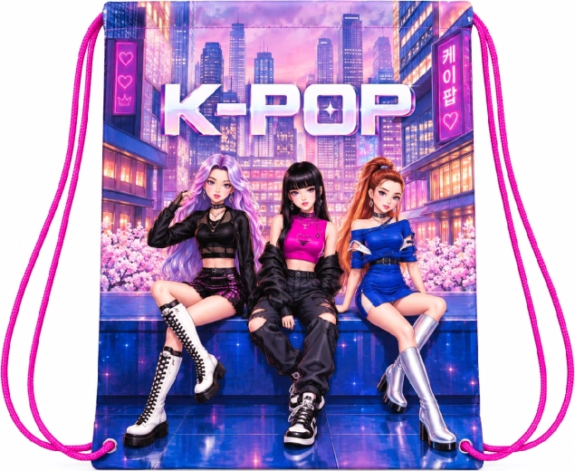 Παιδικό σακίδιο πλάτης K-Pop Demon Hunters ροζ
