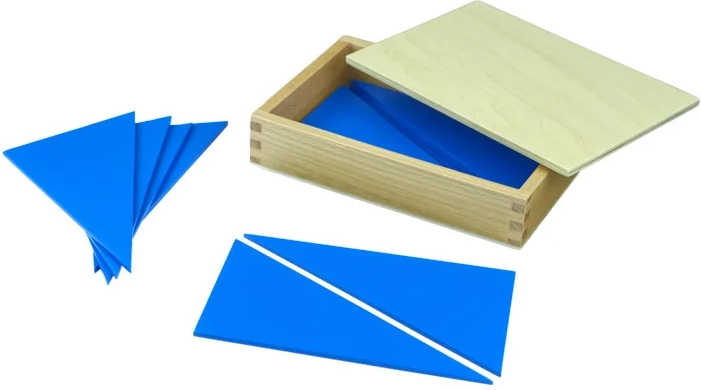 Moyo Montessori κουτί με μπλε τρίγωνα