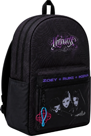 Σχολική τσάντα πλάτης GIM KPop Demon Hunters Huntrix μαύρη 41 cm