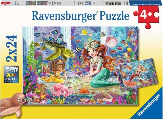 Παζλ Ravensburger Γοργόνες 2×24 κομμάτια