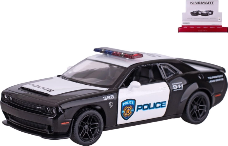 Μεταλλικό μοντέλο Dodge Challenger SRT Demon 170 Police – Kinsmart 1:40