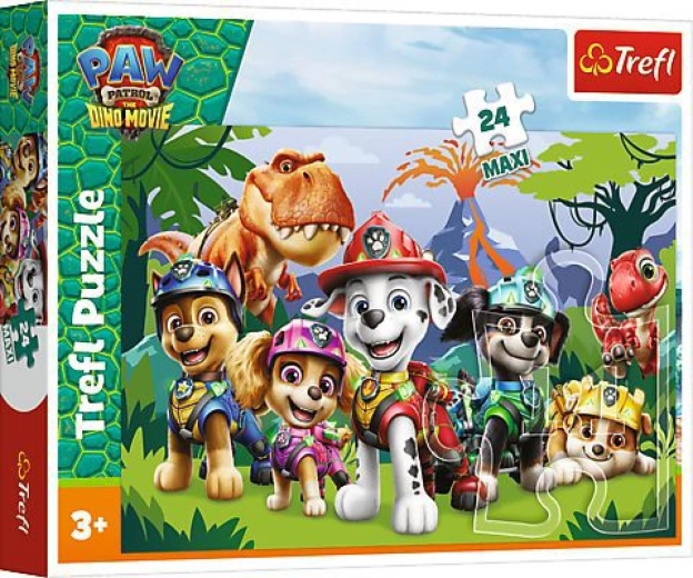 Μάξι παζλ 24 κομματιών Paw Patrol dino movie – προϊστορική φιλία 60 × 40 cm