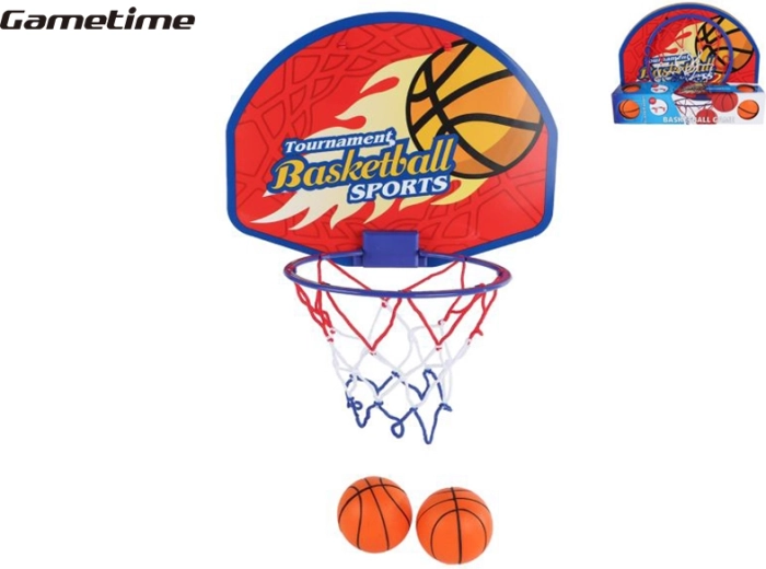 Παιδικό καλάθι μπάσκετ Gametime με δύο μπάλες
