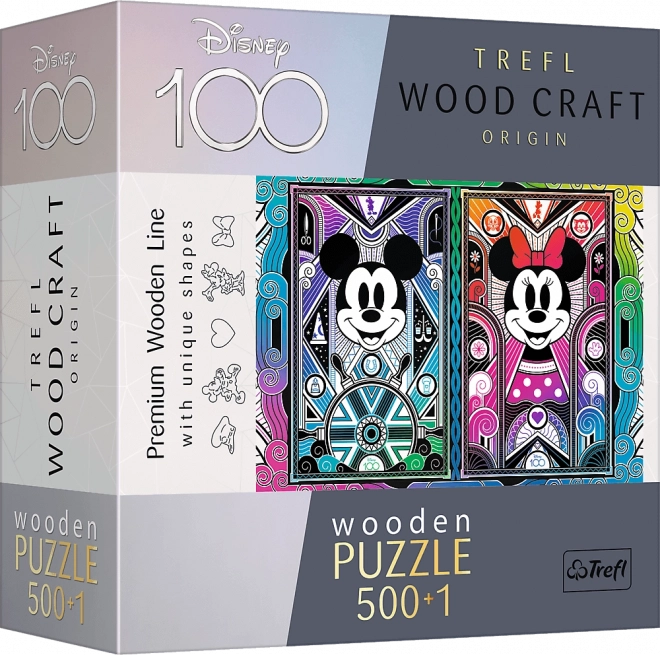 Ξύλινο παζλ Mickey Mouse & Minnie 501 κομμάτια