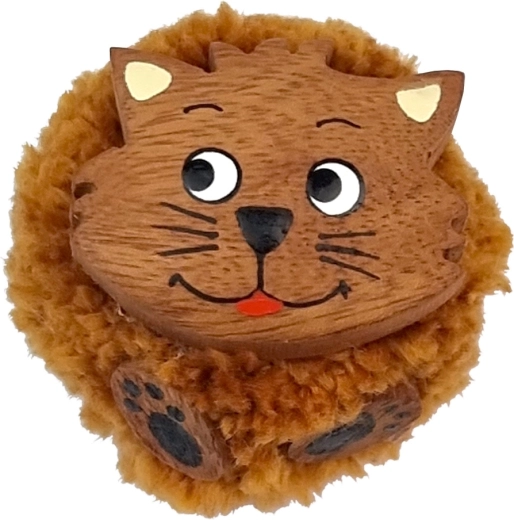 2Kids Toys ξύλινος μαγνήτης με πομ-πομ – γατούλα