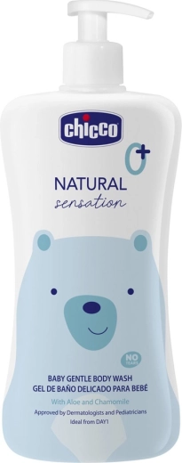 Chicco Natural Sensation αφρόλουτρο και σαμπουάν με αλόη και χαμομήλι 200 ml