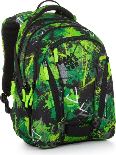 Μαθητικό σακίδιο Bagmaster BAG 23 A πράσινο-μαύρο