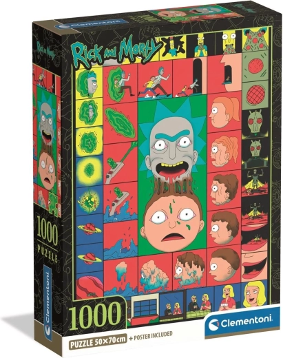 CLEMENTONI παζλ RICK AND MORTY: εμβληματικές στιγμές 1000 κομμάτια