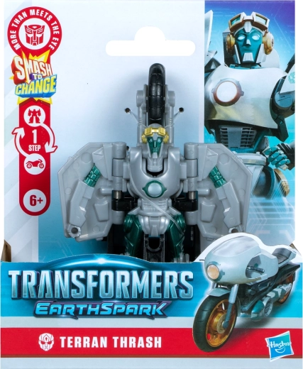 Transformers Earthspark Terran Thrash – φιγούρα με γρήγορη μεταμόρφωση
