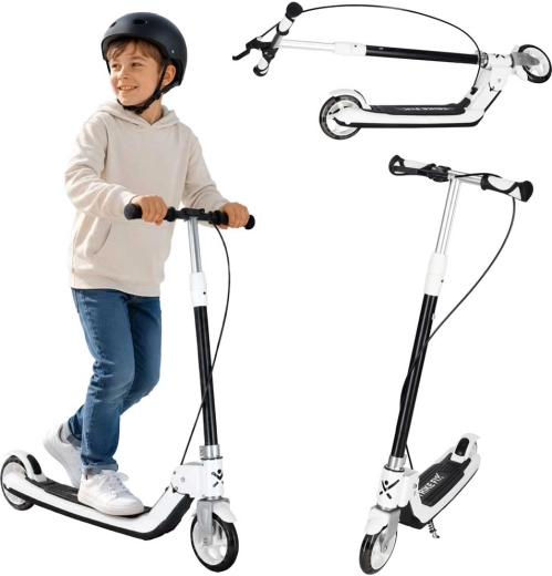 Παιδικό πτυσσόμενο πατίνι Trike Fix με ροδάκια LED, μαύρο