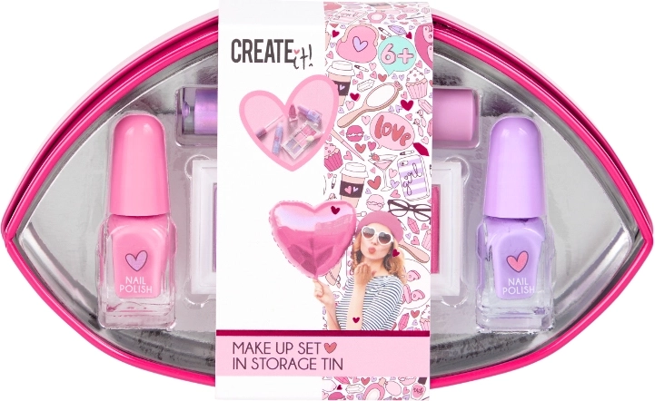 Create It! Love σετ παιδικού μακιγιάζ σε σχήμα χειλιών